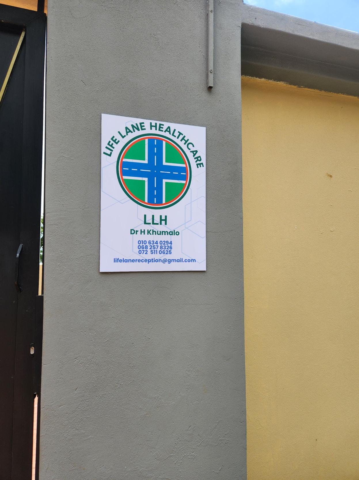 Lifelane Healthcare Centre - Entrance Signage